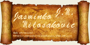 Jasminko Milošaković vizit kartica